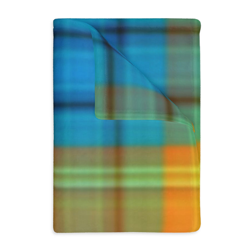 38CB  Colorful Plaid Blanket