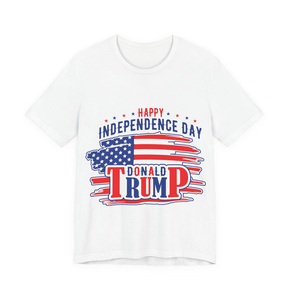 4USAR  Happy Independance Day Donald Trump t shirt