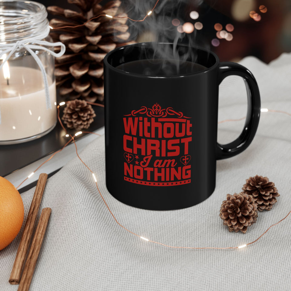 36BM  Black Christian Mug