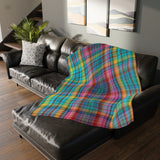 68CB  Colorful Plaid Blanket