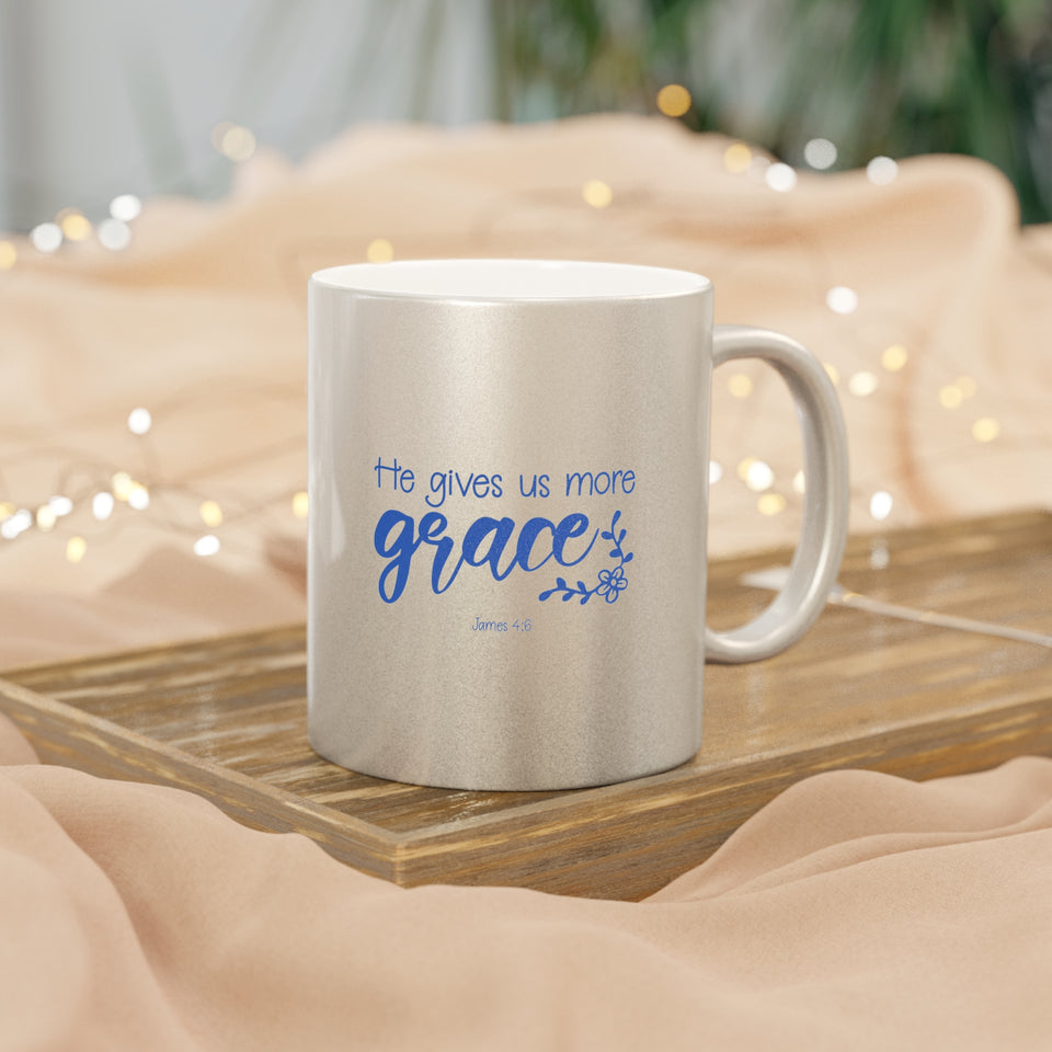31SGM  Silver and Gold Christian Mug