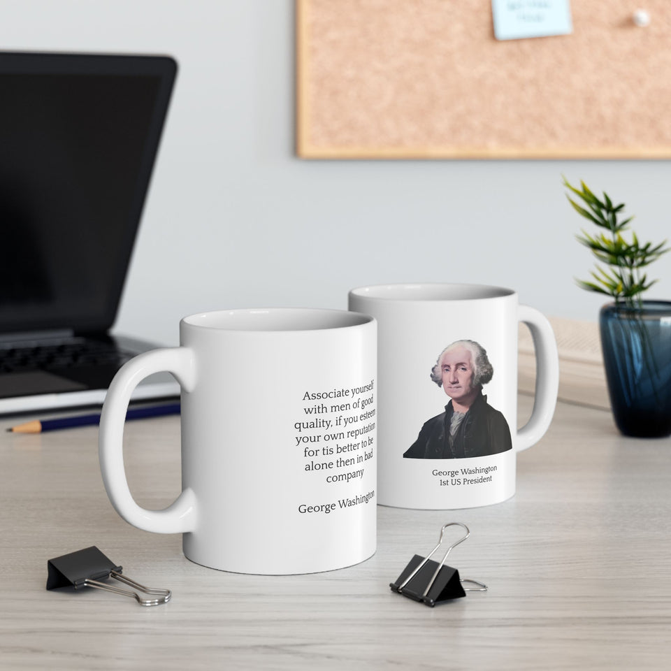 1WQM   George Washington Historical quote mug