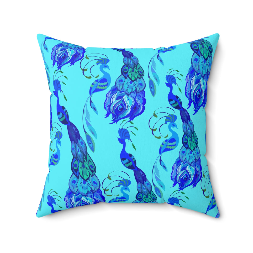 23PCF  Peacock Feather Pillow