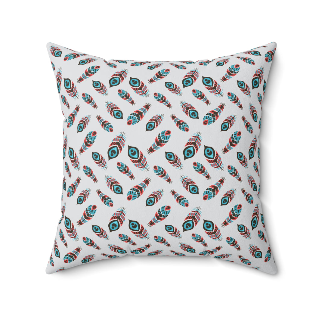 36PCF  Peacock Feather Pillow