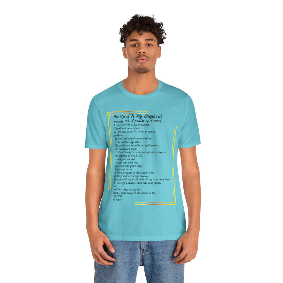 30CTS   Unisex Psalms 23 Christian t shirt
