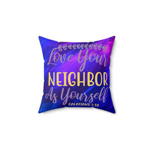 33WCP  Watercolor Christian Pillow