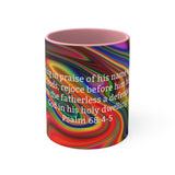 42CMSM Colorful Marble Psalms 68:4-5  Mug