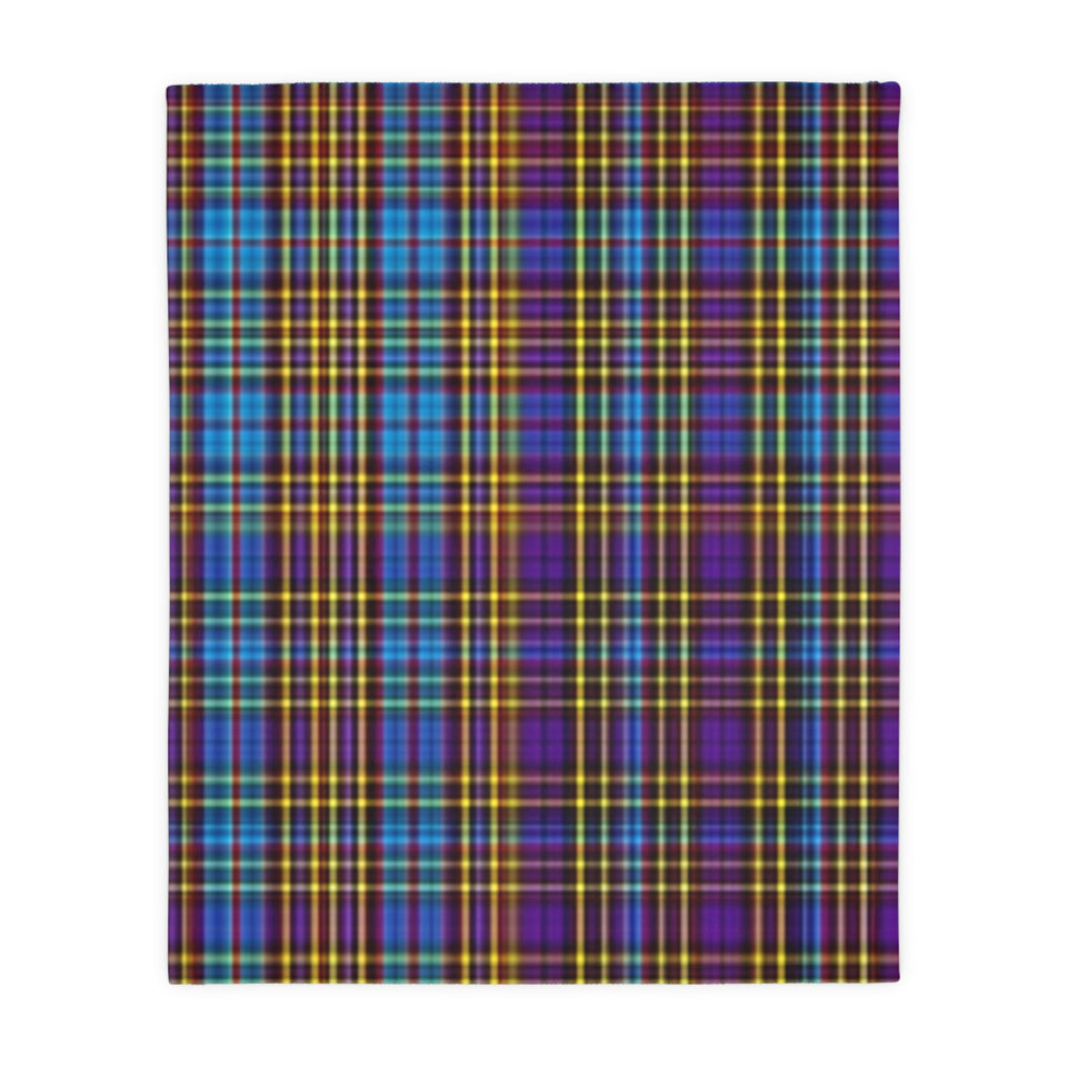 48CB  Colorful Plaid Blanket