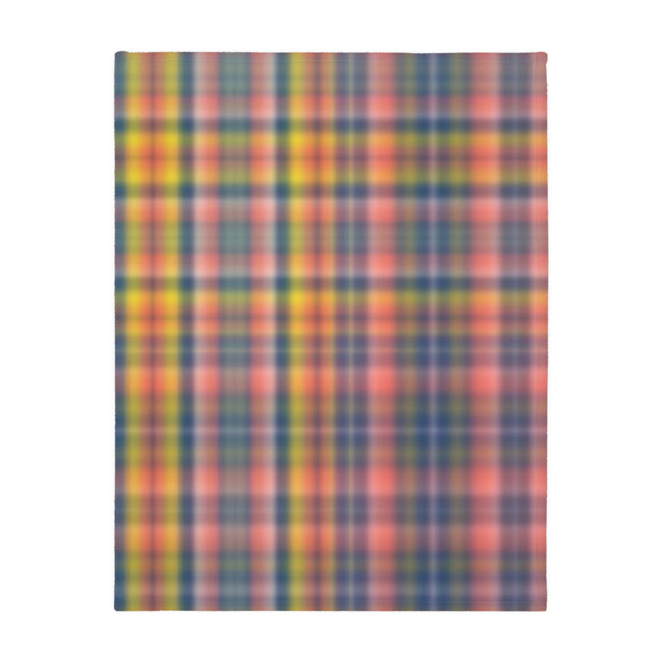 3CB  Colorful Plaid Blanket