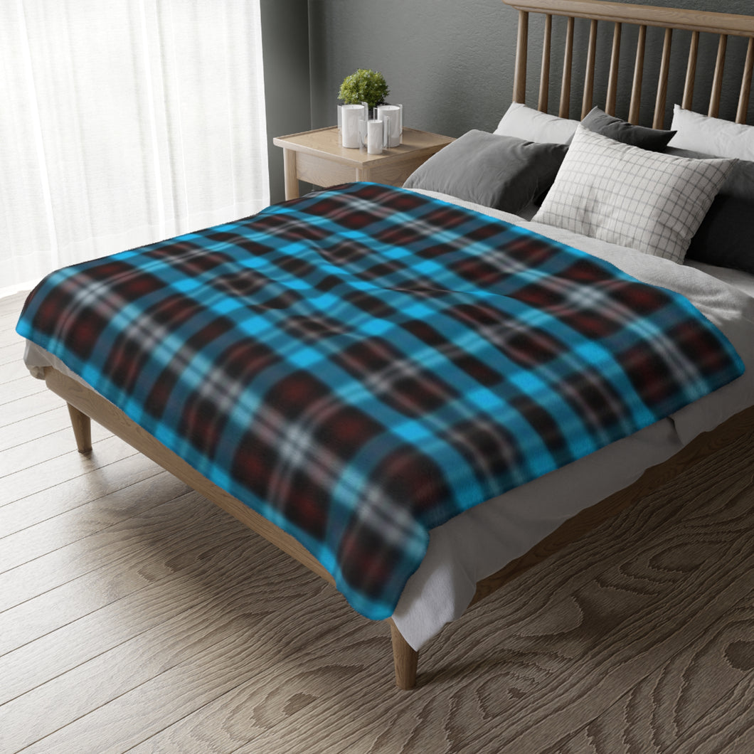 56CB  Colorful Plaid Blanket