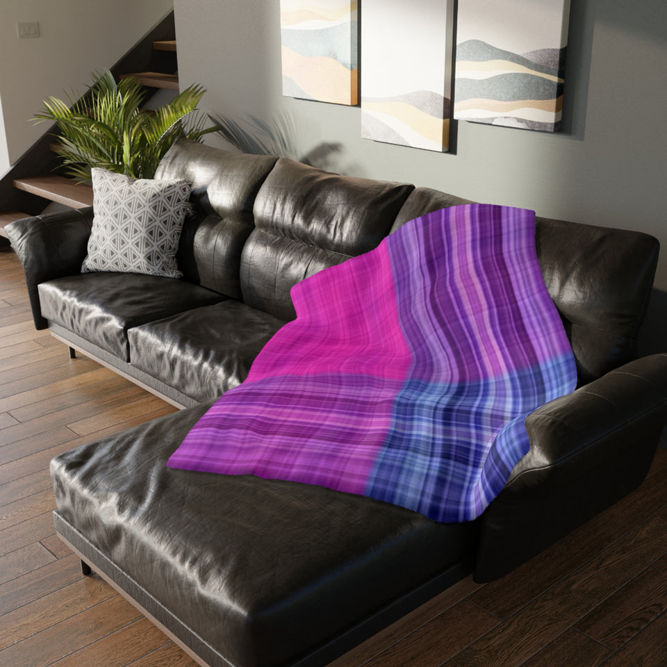 17CB  Colorful Plaid Blanket