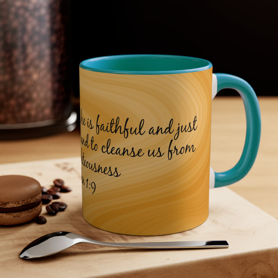 4CMSM   Colorful Marble 1 John 1:9  Mug
