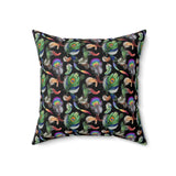 46PCF  Peacock Feather Pillow