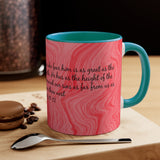 6CMSM  Colorful Marble Psalms 103:11-12  Mug