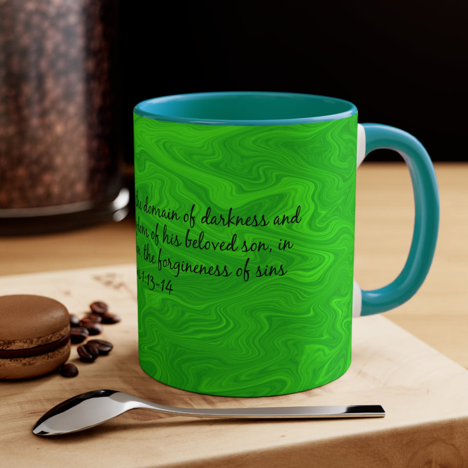 5CMSM  Colorful Marble Colossians 1:13-14 Mug