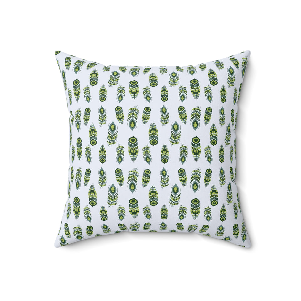 35PCF  Peacock Feather Pillow