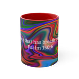 64CMSM  Colorful Marble Psalms 150:6  Mug