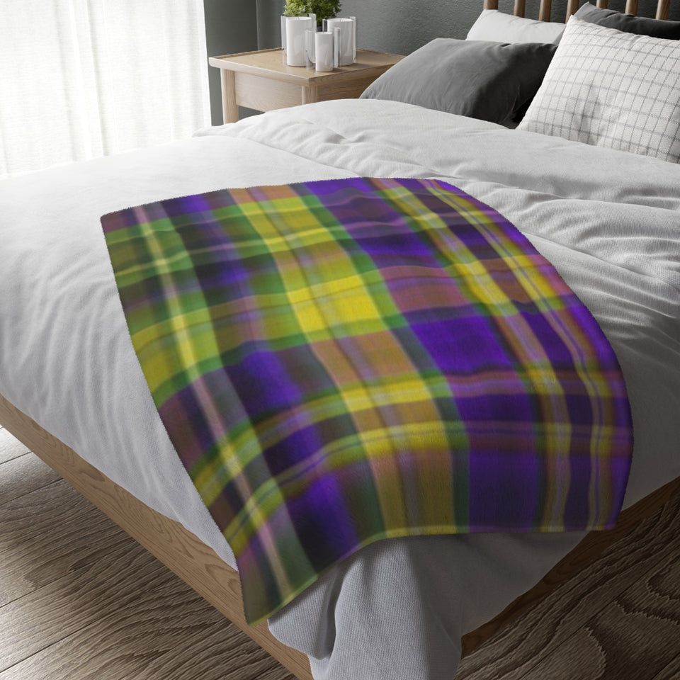 26CB  Colorful Plaid Blanket