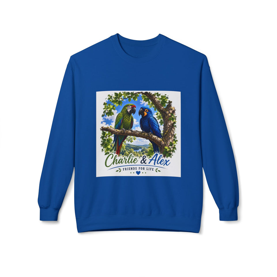Charlie & Alex – Friends for Life Tree Perch Christian Sweatshirt CA22