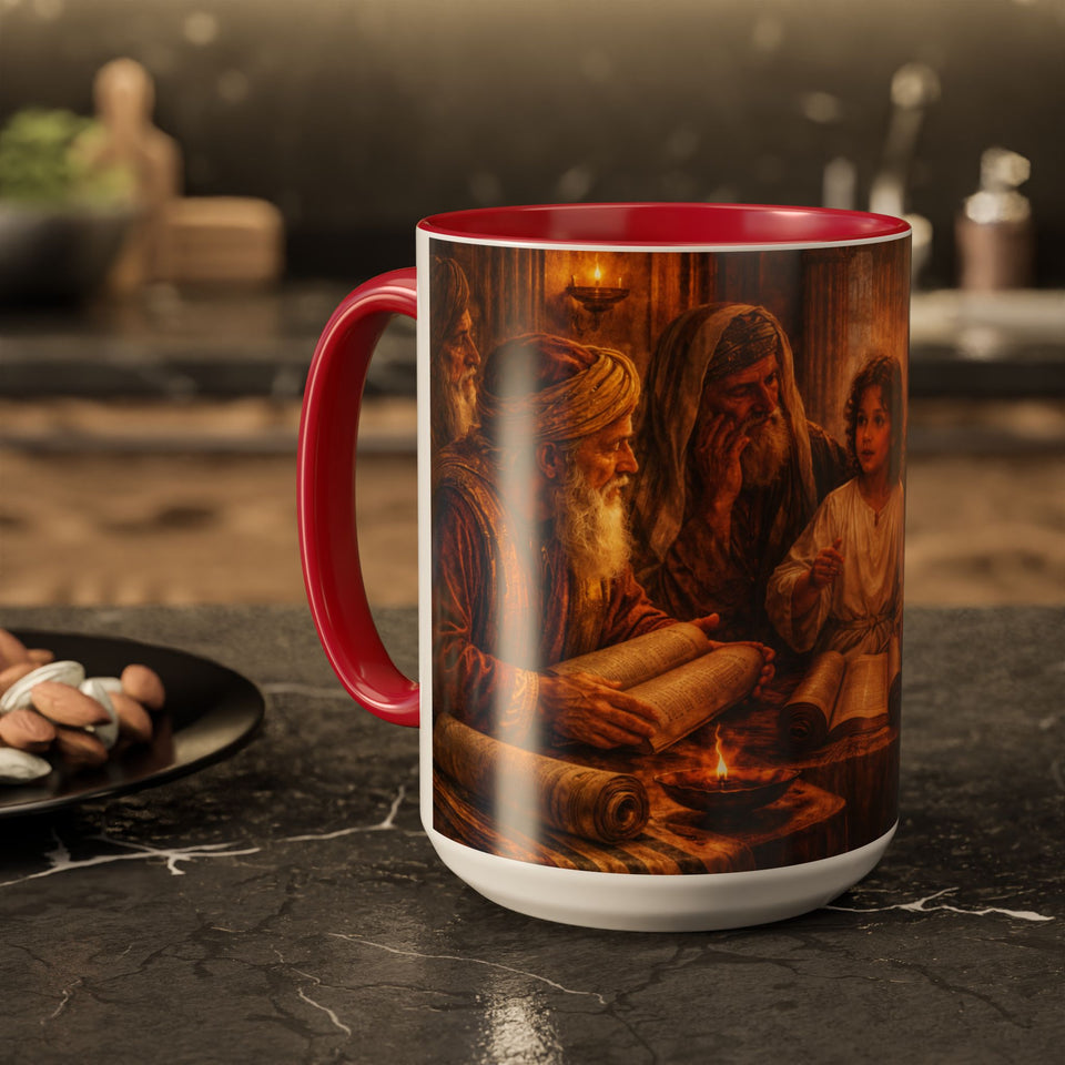 BSM52  Young Jesus Teaching with Scribes (11oz/15oz)