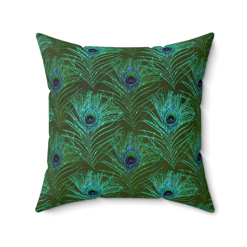 7PCF Peacock Feather Pillow