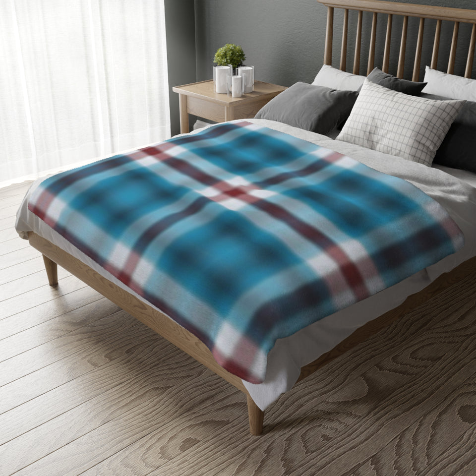 53CB  Colorful Plaid Blanket