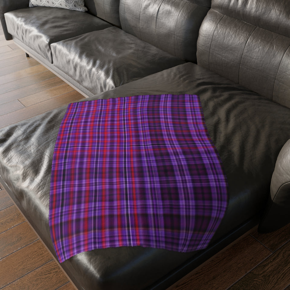 35CB  Colorful Plaid Blanket