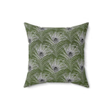 8PCF  Peacock Feather Pillow