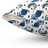 59PCF  Peacock Feather Pillow