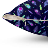 63PCF  Peacock Feather Pillows