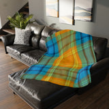 38CB  Colorful Plaid Blanket
