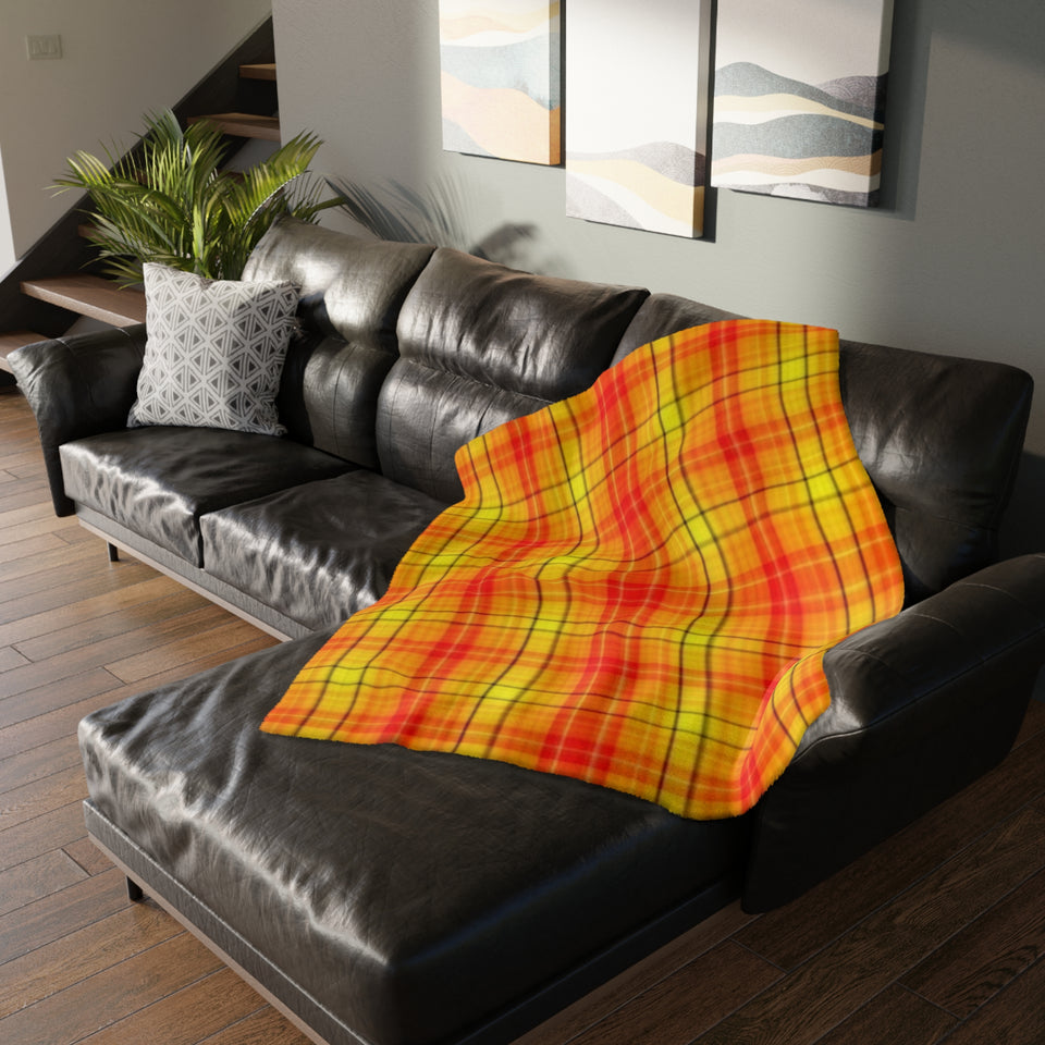 36CB  Colorful Plaid Blanket