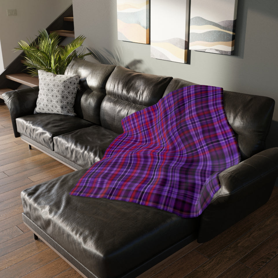 35CB  Colorful Plaid Blanket