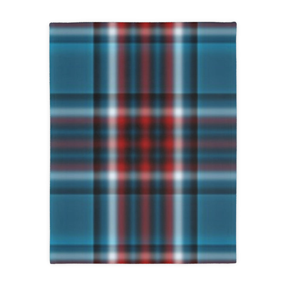 55CB  Colorful Plaid Blanket