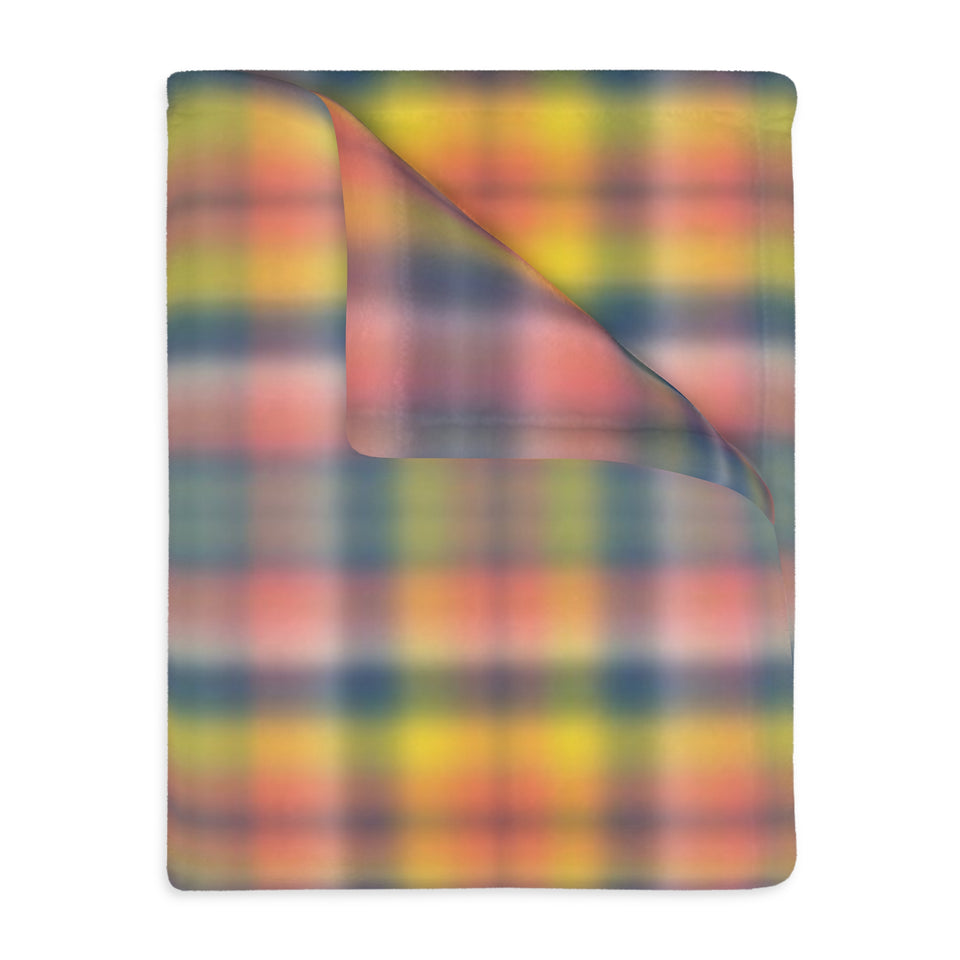 3CB  Colorful Plaid Blanket