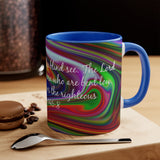 73CMSM  Colorful Marble Psalms 146:8 Mug