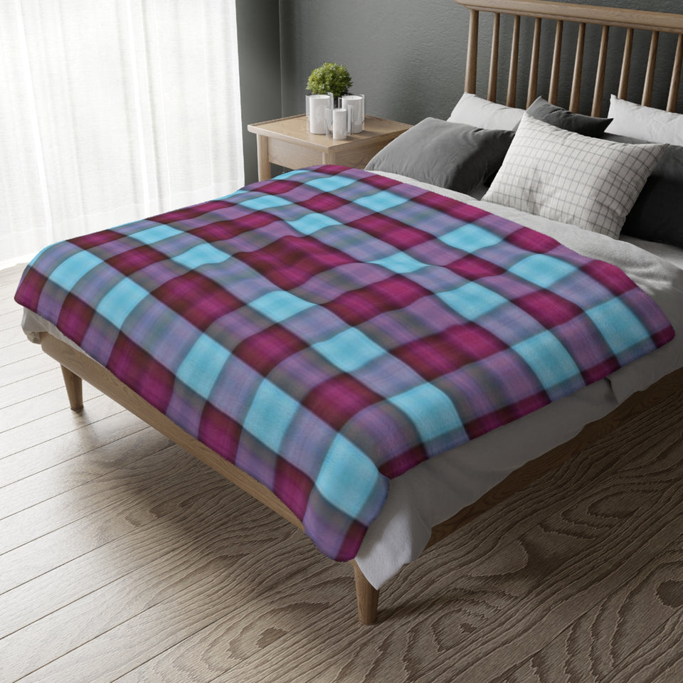 19CB  Colorful Plaid Blanket