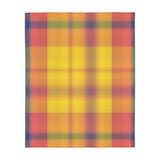 8CB  Colorful Plaid Blanket