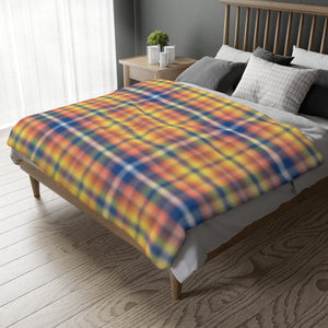 2CB  Colorful Plaid Blanket