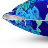 26PCF  Peacock Feather Pillow