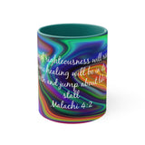79CMSM  Colorful Marble Malachi 4:2 Mug