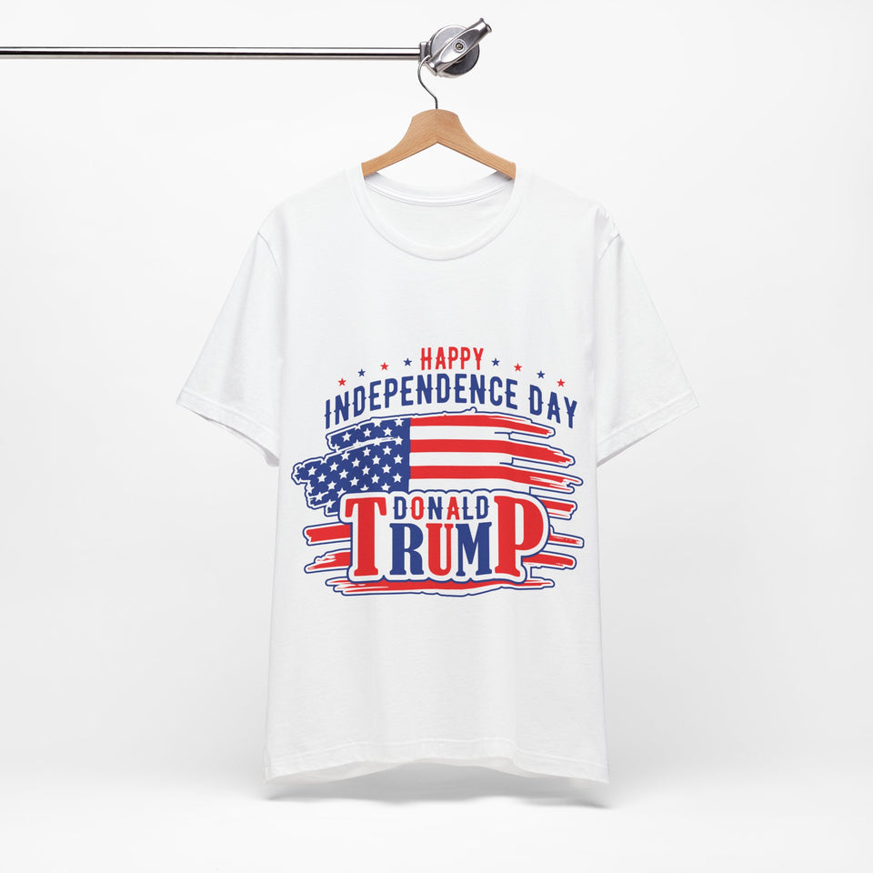 4USAR  Happy Independance Day Donald Trump t shirt