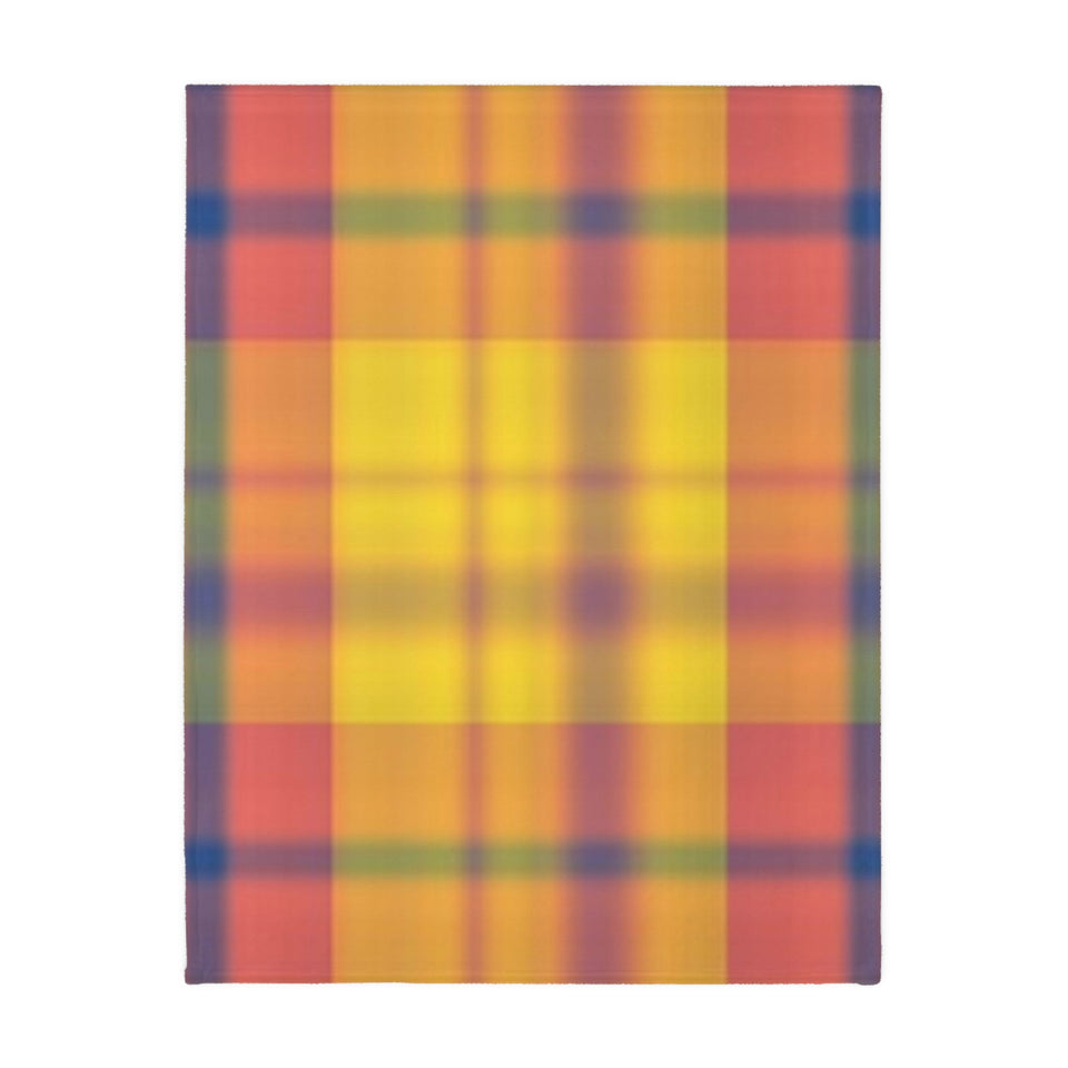 8CB  Colorful Plaid Blanket