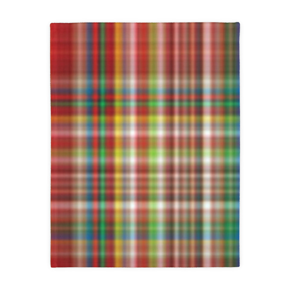 42CB  Colorful Plaid Blanket
