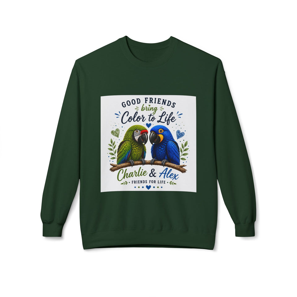Charlie & Alex – Good Friends Bring Color to Life Christian Sweatshirt CA21