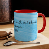 20CMSM  Colorful Marble Proverbs 15:1 Mug