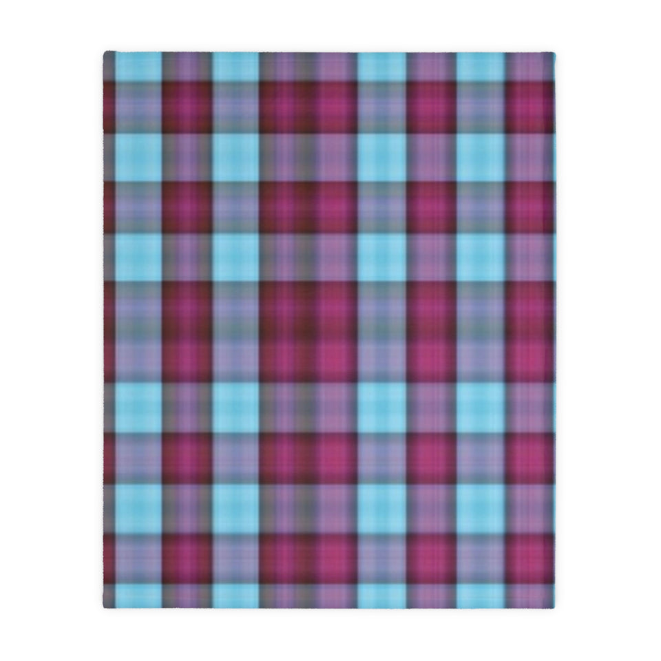 19CB  Colorful Plaid Blanket