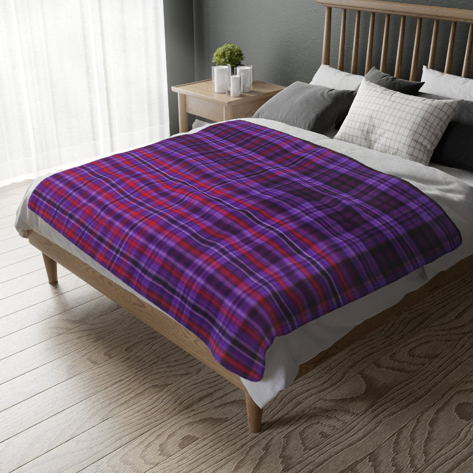 35CB  Colorful Plaid Blanket