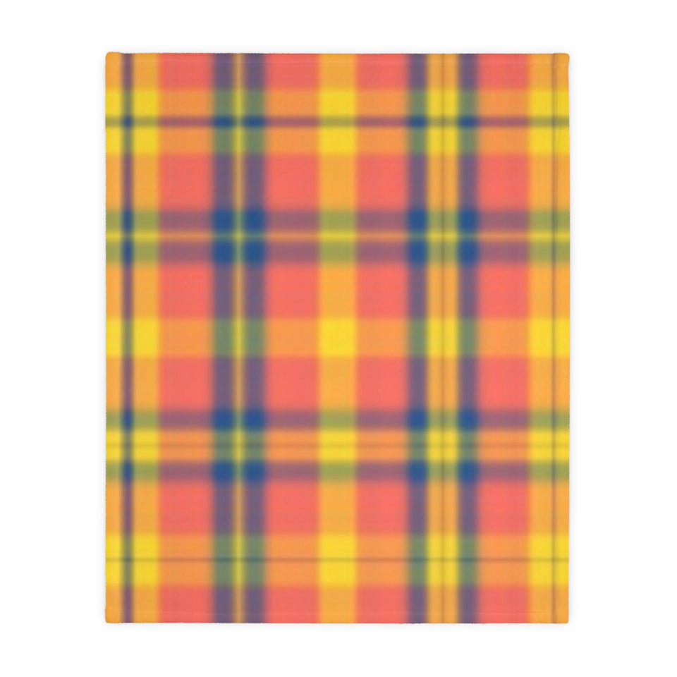 9CB  Colorful Plaid Blanket