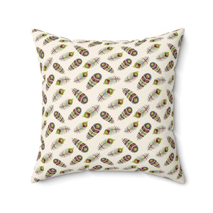 38PCF  Peacock Feather Pillow